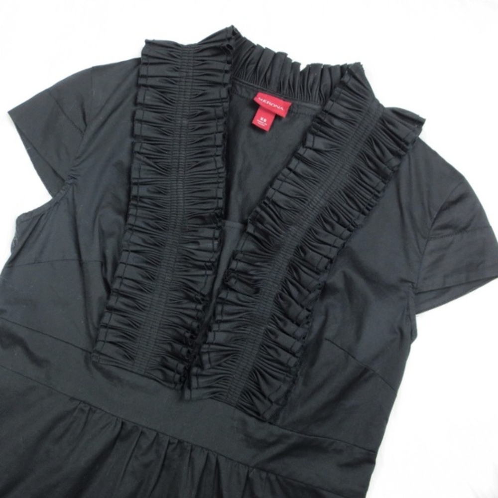 !2 for $10! Black Merona XS Ruffled Top